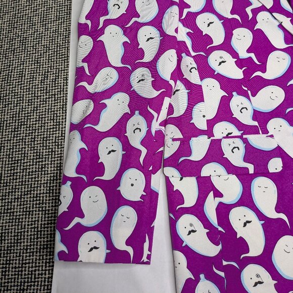 Shinesty Purple Ghost Blazer Size 36 Two Button Novelty Colorful Halloween Party - Picture 2 of 15